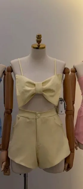 Conjunto Geyse ( Alfaitaria primium) Cor Amarelo - foto 1
