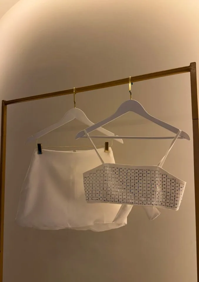 Conjunto Melissa (Alfaiataria Premium) Cor Azul Bebê - foto 1