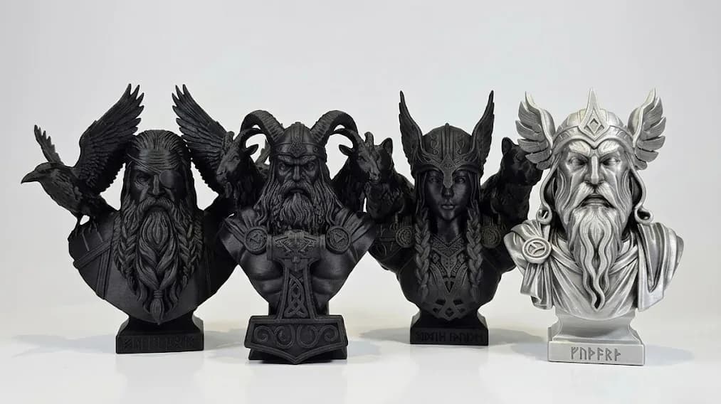 Coleção Panteão de Asgard | Bustos Mitologia Nórdica - foto 1